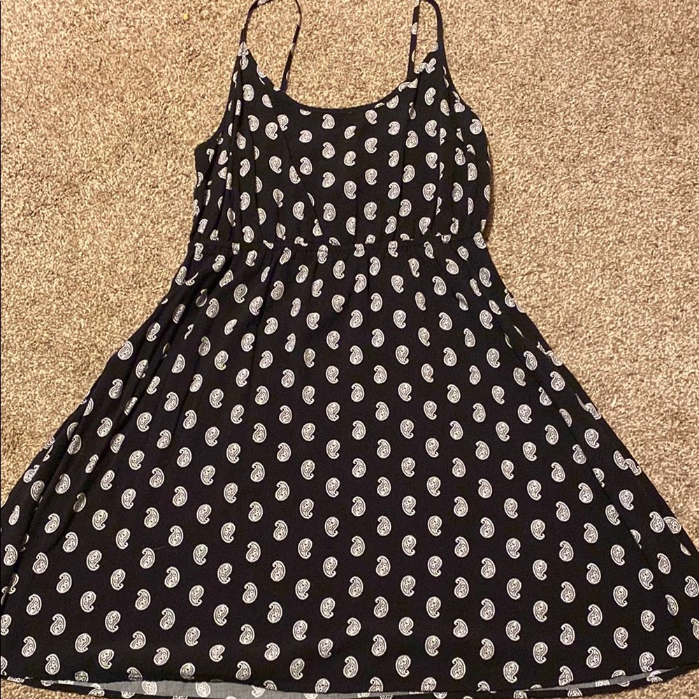 GAP Black and White bandanna print Midi Sundress